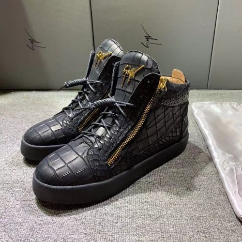 Giuseppe Zanotti Mens Shoes Luxury Brand High Top Sneakers Coby