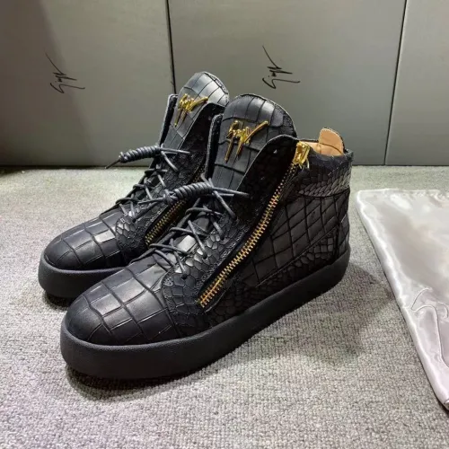 Giuseppe Zanotti Mens Shoes Luxury Brand High Top Sneakers Coby