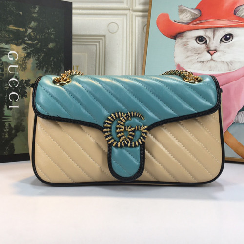 Gucci Womens Bags Shoulder Messenger Bag Luxury Brand Small GG Marmont bag with Original Box