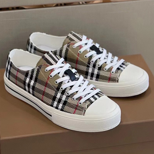 Burberry Men Shoes Fashion Luxury Brand Vintage Cotton Sneaker Casual Shoes for Men with Original Box