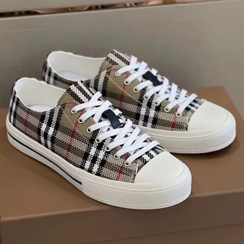 Burberry Men Shoes Fashion Luxury Brand Vintage Cotton Sneaker Casual Shoes for Men with Original Box