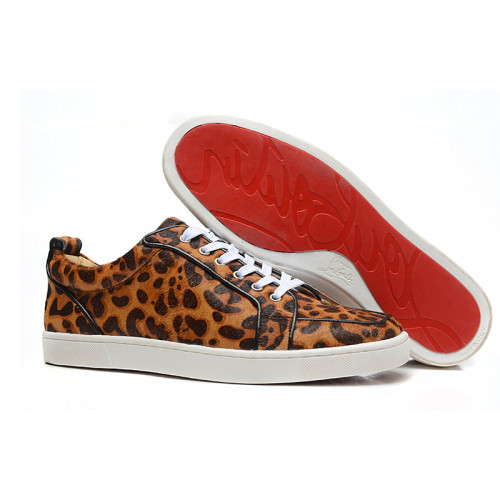 Christian Louboutin Mens Shoes Luxury Brand Red Bottom Design Louis Junior Spikes Flat with Original Box CL sneakers