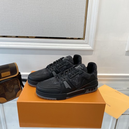 Louis Vuitton Men Shoes Fashion Sneakers Design Luxury Brand LV TRAINER SNEAKER with Original Box 1A9IPZ