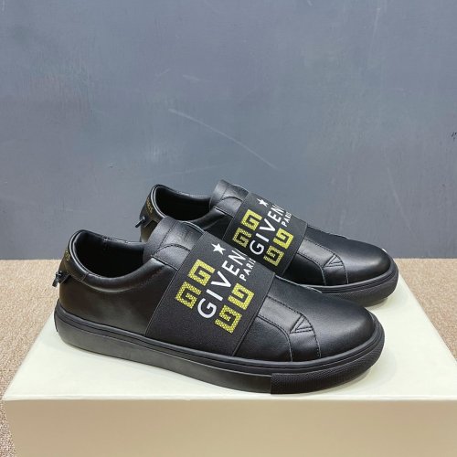 Givenchy Men Shoes Fashion Type Luxury Brand GIVENCHY SNEAKERS IN LEATHER WITH LATEX BAND with Original Box