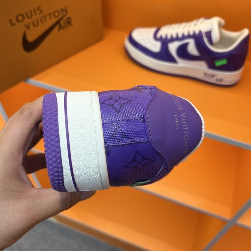 Louis Vuitton Men Shoes Fashion Sneakers Design Luxury Brand LVXNIKE Air Force Sneakers with Original Box