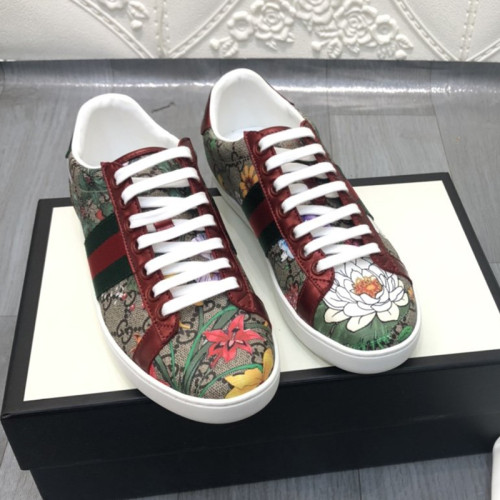 Gucci Women Shoes Casual Design Luxury Brand Women's Ace GG Flora sneaker 433900 HT520 8490