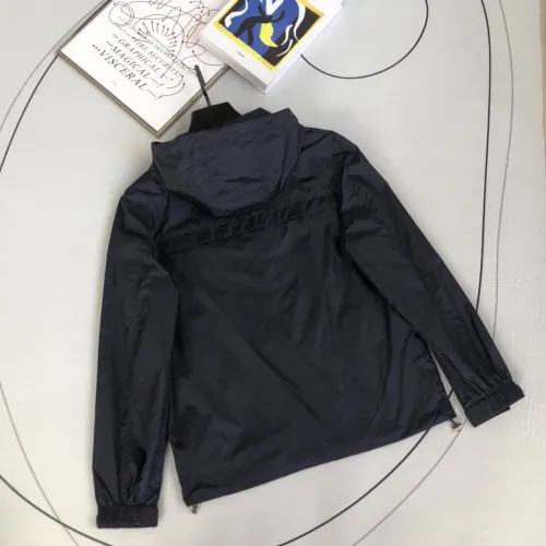 Prada Design Fashion Mens Jackets Thin Design Luxury Brand Navy