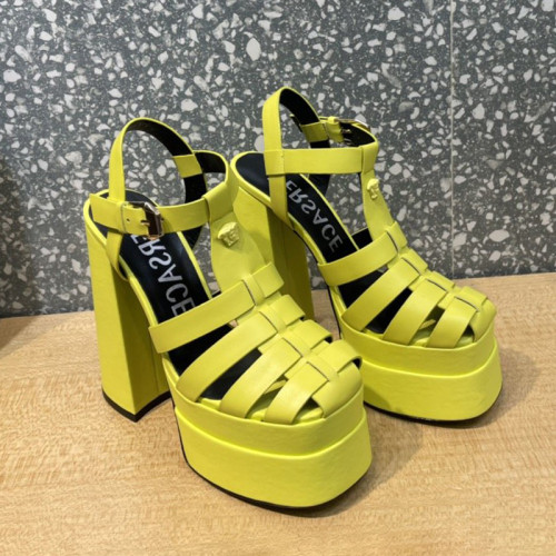 Versace Brand Womens Sandals Shoes Pumps Leather Big Size LA MEDUSA LEATHER PUMPS Design Luxury Brand Sandals for Women