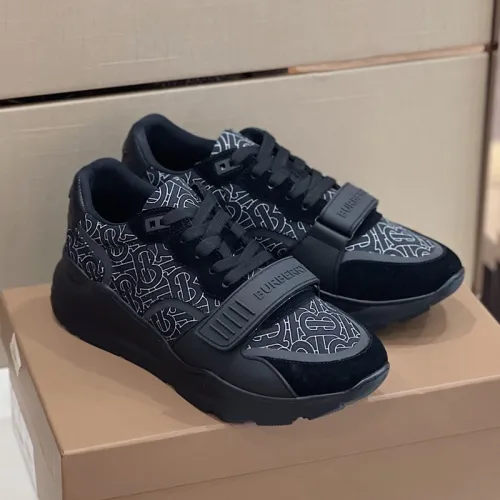 Burberry Mens Shoes Sneakers Fashion Type Luxury Brand Vintage Check Cotton Sneaker with Original Box