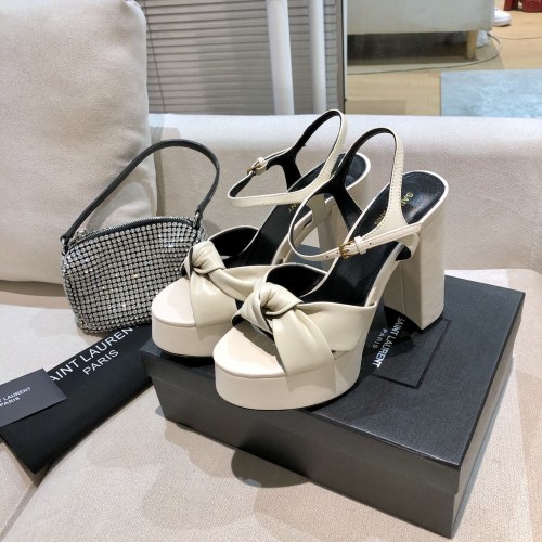 Saint Laurent YSL Womens Shoes BIANCA SANDALS IN SMOOTH LEATHER 6067131ZJ001906