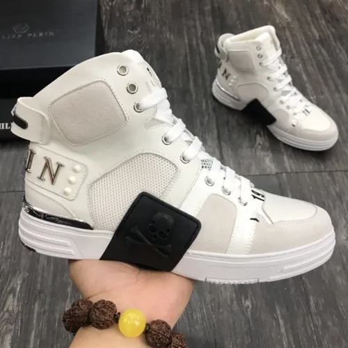 Philipp Plein Men Shoes High Top Sneaker Fashion Design Luxury Brand
