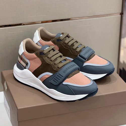 Burberry Mens Shoes Sneakers Fashion Type Luxury Brand Vintage Check Cotton Sneaker with Original Box