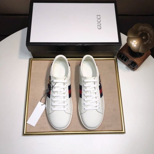 Gucci Womens Shoes Fashion Sneakers Lace-Up Luxury Brand Women's Ace Embroidered Sneaker with Original Box