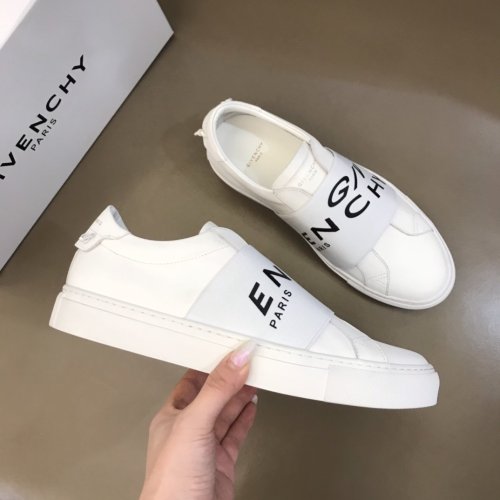 Givenchy Men Shoes Fashion Type Luxury Brand GIVENCHY SNEAKERS IN LEATHER WITH LATEX BAND with Original Box