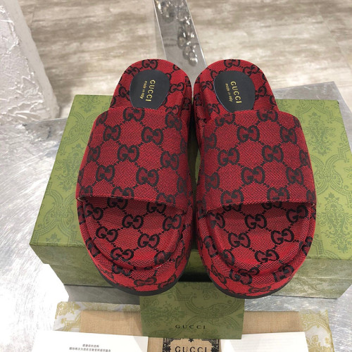 Gucci Womens Shoes Platform Slide Sandal