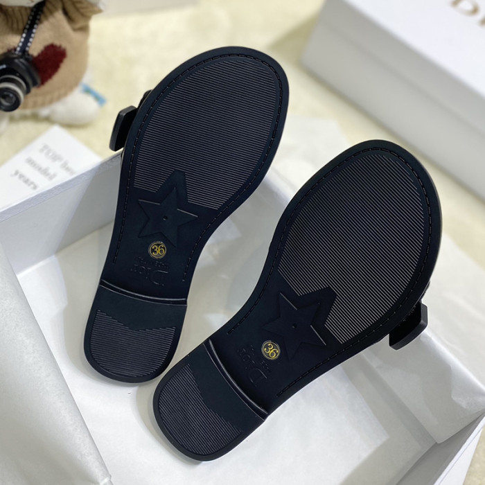 Dior Womens Shoes Sandals Slippers Slide Luxury Brand DIO(R)EVOLUTION SLIDE Shiny Technical Fabric with Dior Oblique Print with Original Box