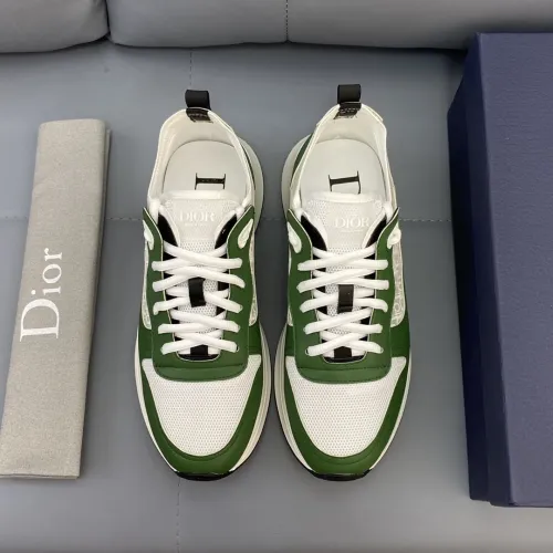 Dior Men Shoes Fashion B25 RUNNER SNEAKER Black Dior Oblique Canvas And Suede with Original Box