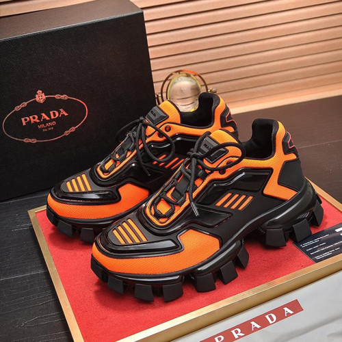 Prada Men Shoes Cloudbust Thunder Technical Fabric Sneakers with Original Box