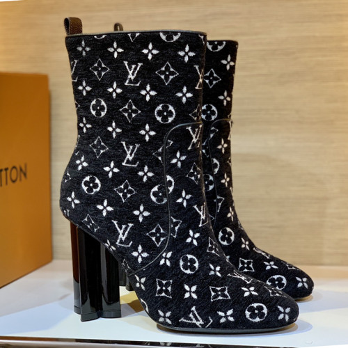 Louis Vuitton Womens Shoes Fashion Ankle Boots Luxury Brand SILHOUETTE ANKLE BOOT with Original Box 1A95YX