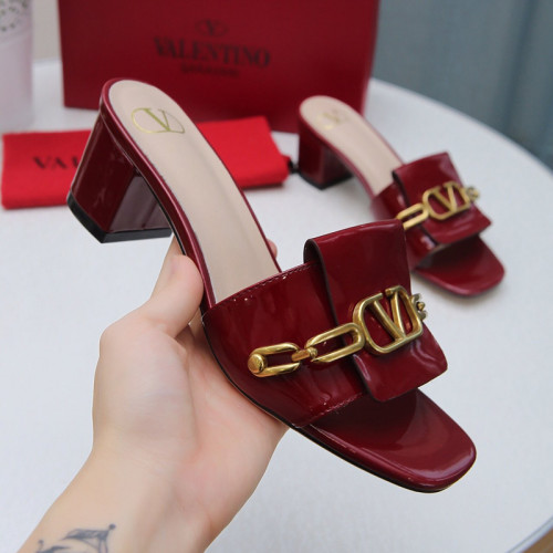 Valentino Womens Shoes Vlogo Sandals Mid Heels Mules 5.5cm
