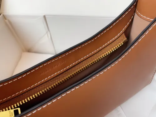Celine Womens Bags Crossbody Design Luxury Brand CROSSBODY OVAL PURSE CUIR TRIOMPHE IN SMOOTH CALFSKIN with Original Box