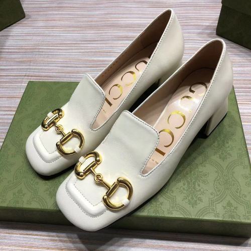 Gucci Womens Shoes Women's Mid-heel Pump with Horsebit 5.5cm 643884 C9D00 9022