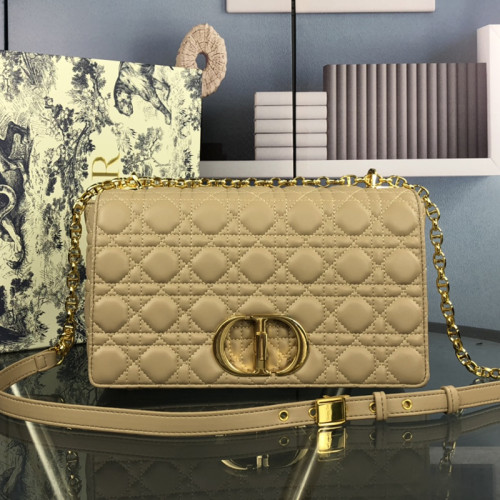 Dior Womens Bags Crossbody Bag LARGE DIOR CARO BAG Supple Cannage Calfskin with Original Box