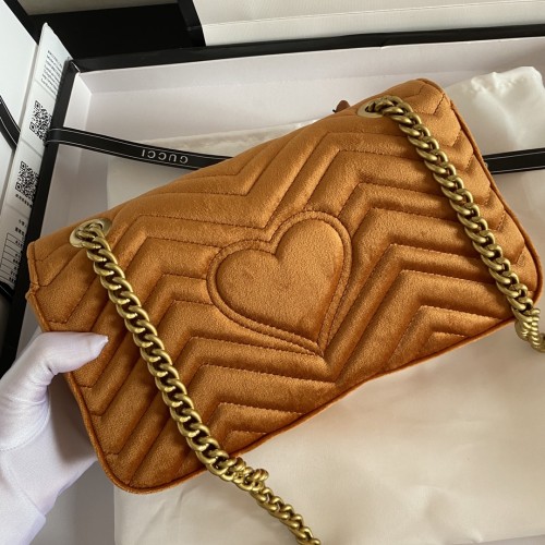 Gucci Womens Bags Shoulder Messenger Bag Luxury Brand Small GG Marmont bag with Original Box