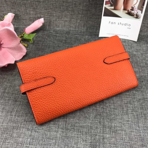 Hermes Womens Mens Wallets Purse Kelly Bag Clutch Leather Design Coin Bag with Original Box