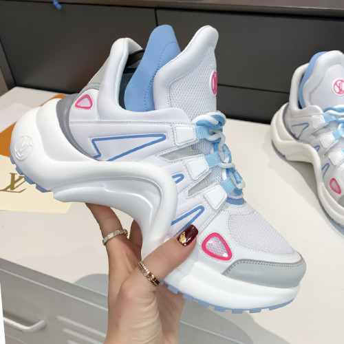 Louis Vuitton Women Shoes Sneakers Luxury Brand Design Fashion LV ARCHLIGHT SNEAKER with Original Box 1A951Q