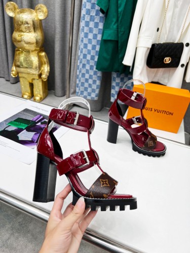 Louis Vuitton Women Shoes Sandals Fashion Summer Luxury Brand PODIUM PLATFORM SANDAL with Original Box Womens Sandals