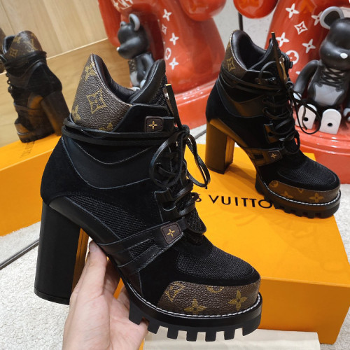 Louis Vuitton Women Shoes Boots Luxury Brand STAR TRAIL ANKLE BOOT 1A94NS with Original Box