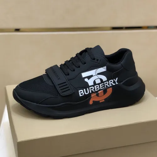 Burberry Mens Shoes Sneakers Fashion Type Luxury Brand Vintage Check Cotton Sneaker with Original Box