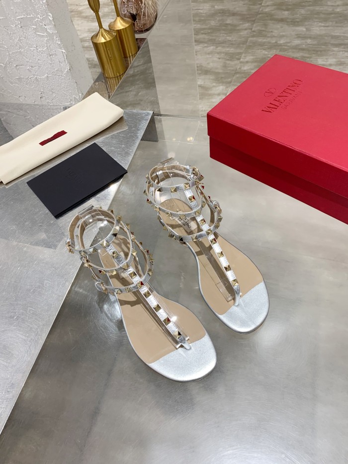 Valentino Women Shoes Mule Flip Flop Sandals ROMAN STUD SLIDE SANDAL IN QUILTED NAPPA with Original Box Luxury Brand