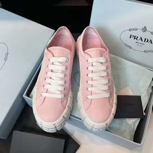 Prada Womens Shoes Sneakers Lace-Up Luxury Brand Fashion Sneakers for Women with Original Box