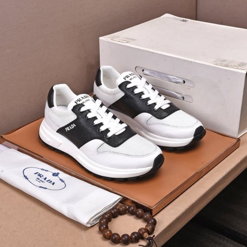 Prada Mens Shoes Sneakers Casual Shoes for Men Luxury Brand Breathable Fashion Sneakers with Original Box