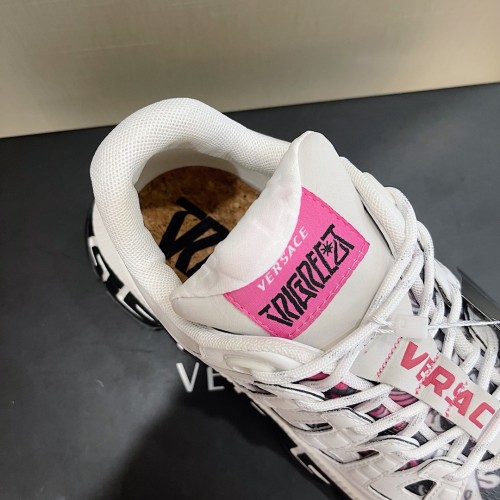 Versace Mens Shoes Sneakers Fashion Design Luxury Brand TRIGRECA SNEAKERS with Original Box