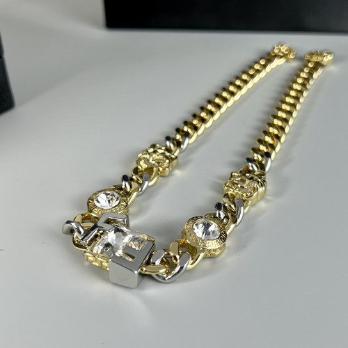 Versace x Fandi Luxury Men Womens Necklace