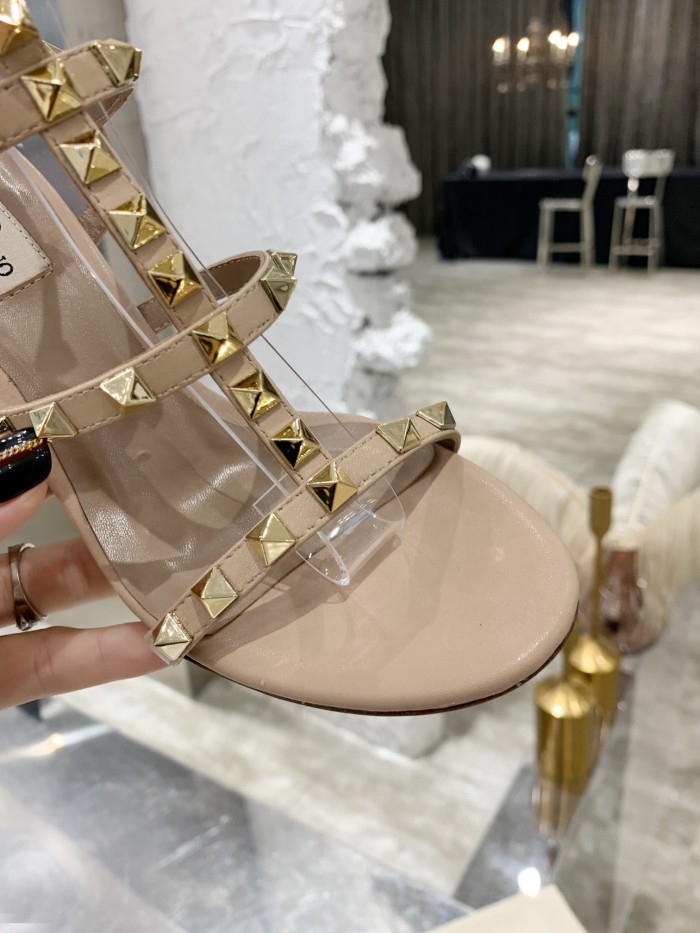 Valentino Women Shoes Mule Flip Flop Sandals ROMAN STUD SLIDE SANDAL IN QUILTED NAPPA with Original Box Luxury Brand