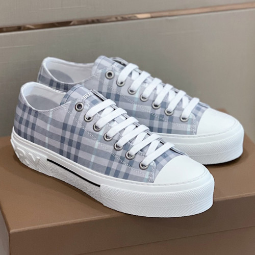 Burberry Mens Shoes Sneakers Fashion Type Luxury Brand Vintage Check Cotton Sneaker with Original Box