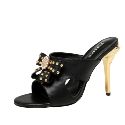 Versace Womens Shoes Mule Sandals High Heel 10cm