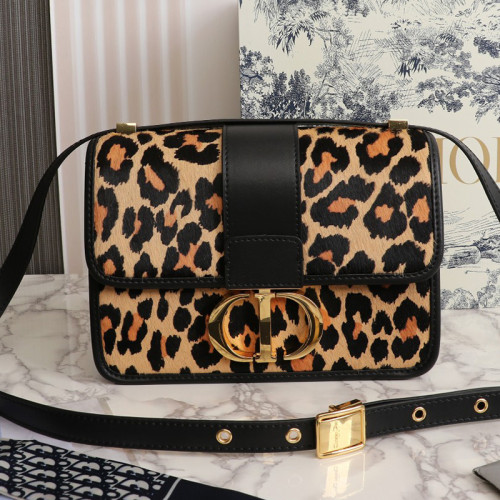 Dior Womens Bags Crossbody Design Shoulder Bags Luxury Brand 30 MONTAIGNE BAG Beige Multicolor Mizza Pony-Hair Calfskin M9203UZAB_M918 with Original Box