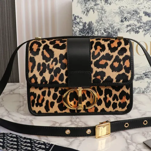 Dior Womens Bags Crossbody Design Shoulder Bags Luxury Brand 30 MONTAIGNE BAG Beige Multicolor Mizza Pony-Hair Calfskin M9203UZAB_M918 with Original Box