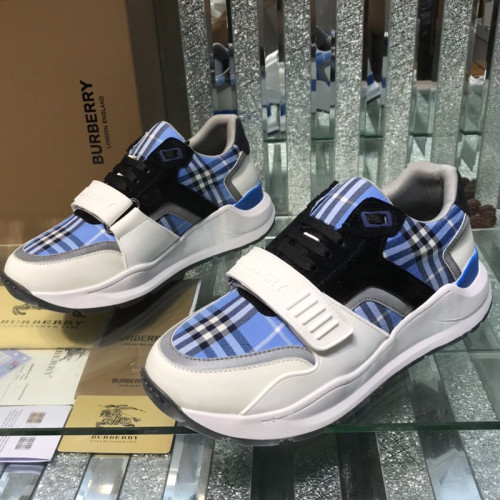 Burberry Mens Shoes Sneakers Fashion Type Luxury Brand Vintage Check Cotton Sneaker with Original Box