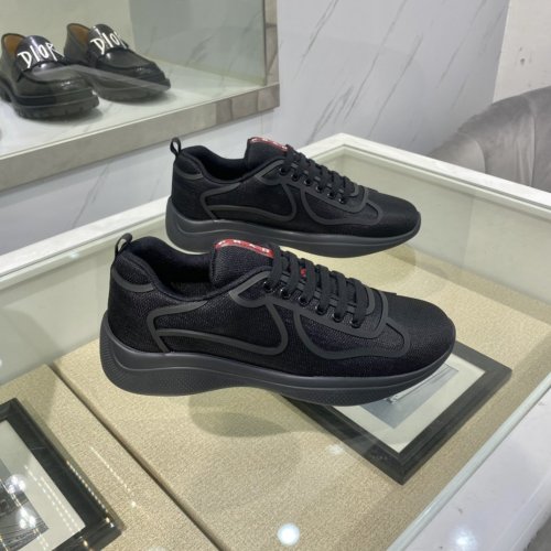 Prada Mens Shoes Sneakers Casual Shoes for Men Luxury Brand White Prada PRAX 1 sneakers with Original Box 4E3576_3LFV_F0009
