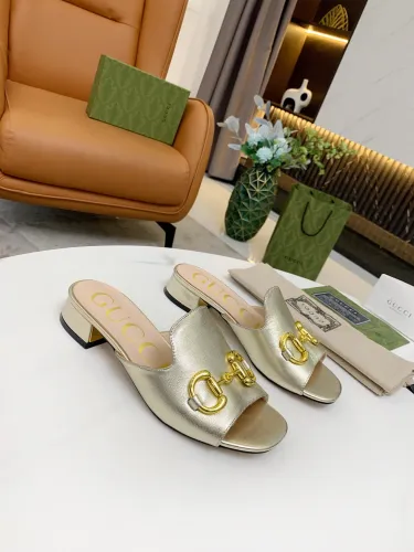Gucci Womens Shoes Sandals Casual Design Luxury Brand Classic Leather Women's slide sandal with Horsebit with Original Box 655412 BKO00 9022