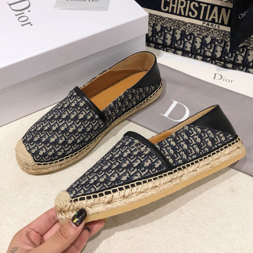 Dior Women Shoes Luxury Brand Design Dior Granville Espadrille Women Shoes with Box