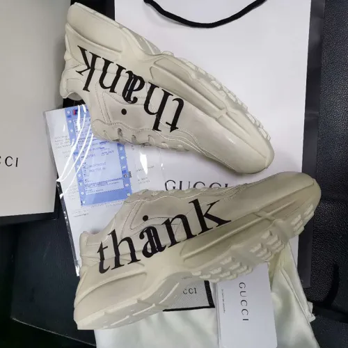 Gucci Womens Shoes Sneakers Fashion Type Luxury Brand Design Rhyton Sneaker with Original Box