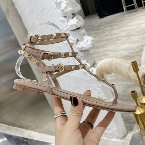 Valentino Women Shoes Mule Flip Flop Sandals ROMAN STUD SLIDE SANDAL IN QUILTED NAPPA with Original Box Luxury Brand