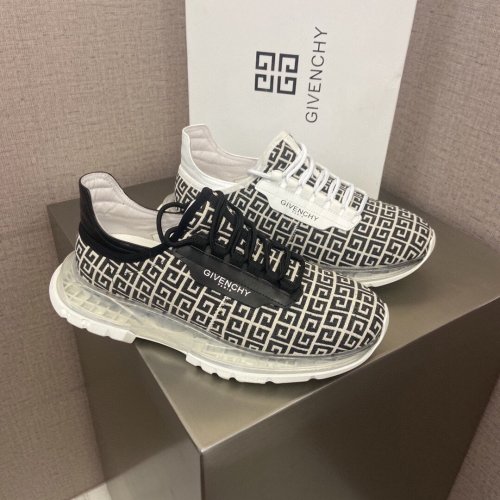 Givenchy Men Shoes Fashion Type Luxury Brand GIVENCHY SNEAKERS IN LEATHER WITH LATEX BAND with Original Box
